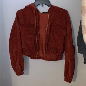 Cropped corduroy jacket